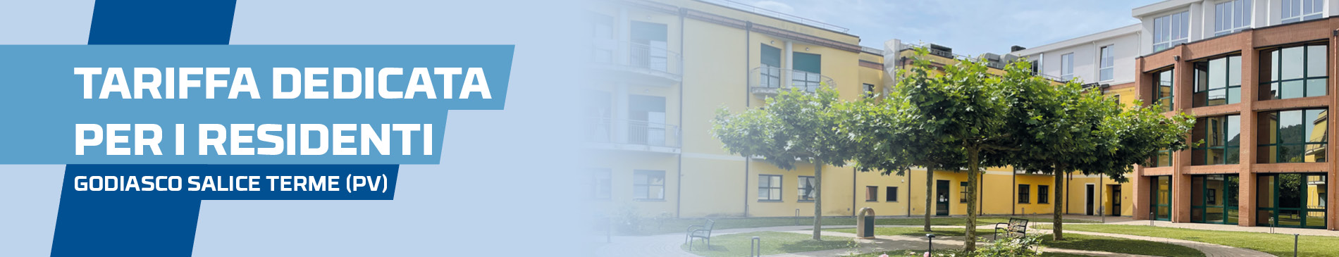 Residenti di Godiasco Salice Terme con sconto del 10% su visite specialistiche e diagnostica a Villa Esperia.